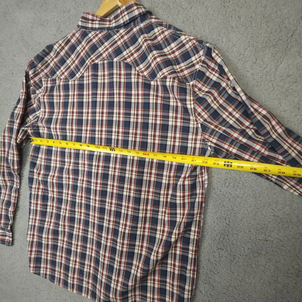 Levis Shirt Mens Extra Large Peral Snap Plaid‎ Long Sleeve Western